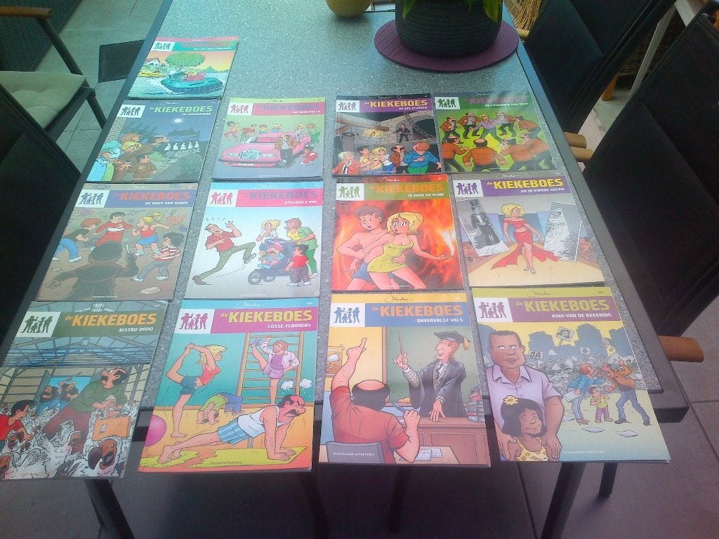 13 De Kiekeboes strips., Boeken, Stripverhalen, Meerdere stripboeken, Ophalen of Verzenden, Zo goed als nieuw, Merho