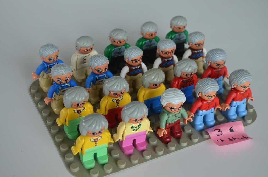Lego-Duplo : oma' en opa's € 3,00 per stuk., Kinderen en Baby's, Speelgoed | Duplo en Lego, Inclusief minifiguren, Overige thema's