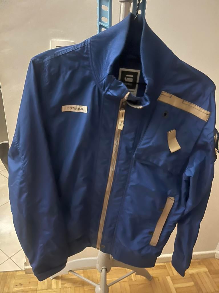 G-Star Raw jack - Maat: M, Ophalen, Gedragen, Maat 48/50 (M), Blauw