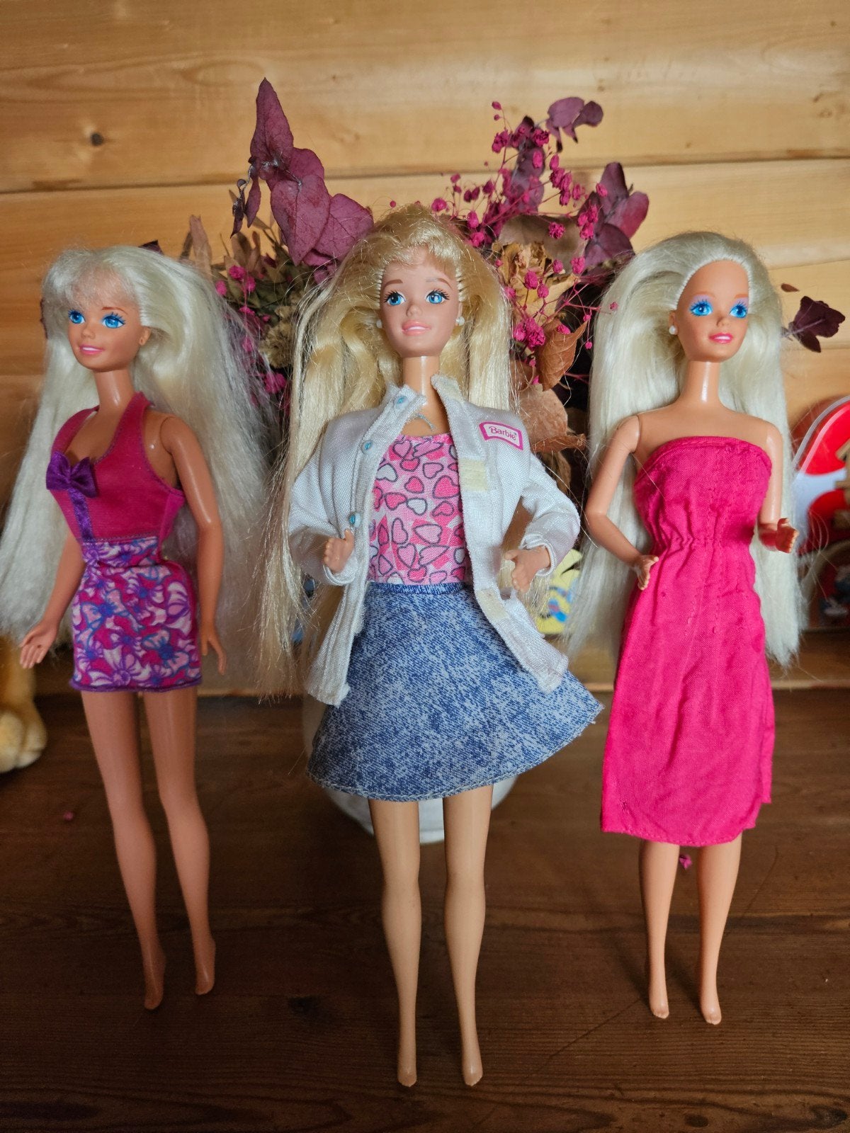 Lot de 3 Barbies des années 90