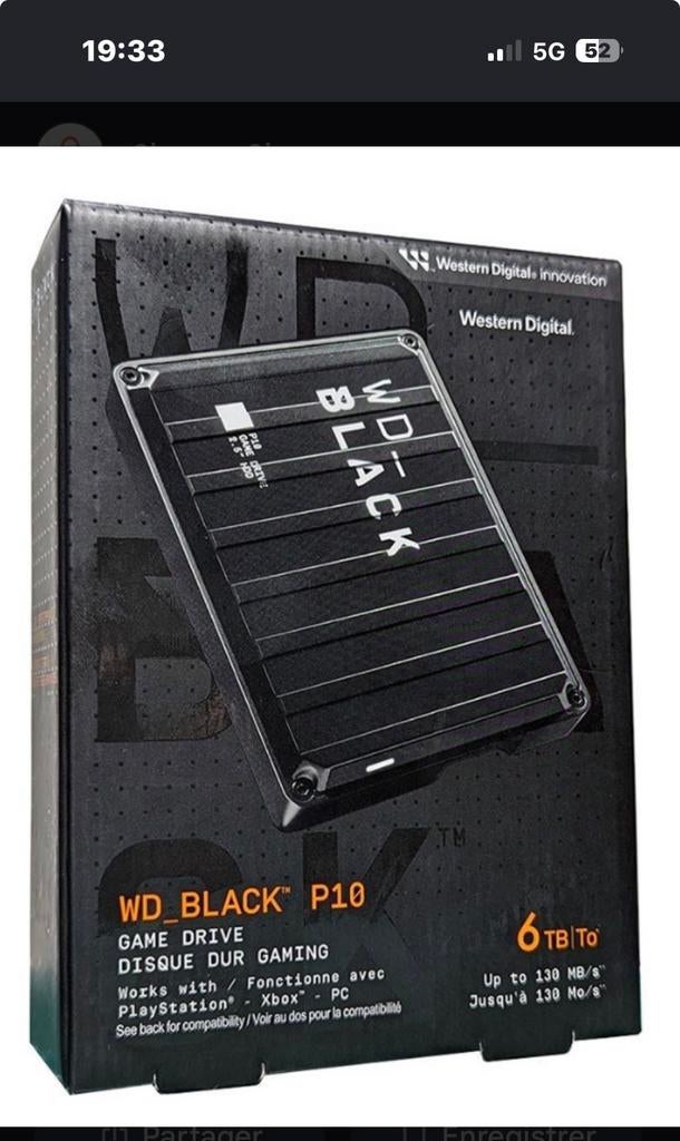 WD BLACK 6to, Enlèvement ou Envoi, Comme neuf