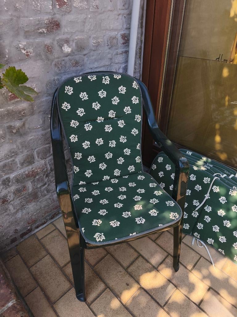 6 coussins galettes pour chaise jardin, Enlèvement, Neuf, Synthétique