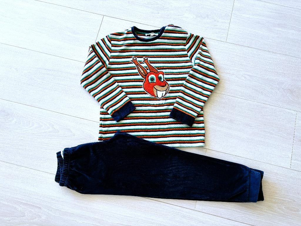 Woody Pyjama – Maat 8 Jaar / 128 – Mixkatoen – Lange Broek, Garçon, Comme neuf, Vêtements de nuit ou Sous-vêtements, Woody