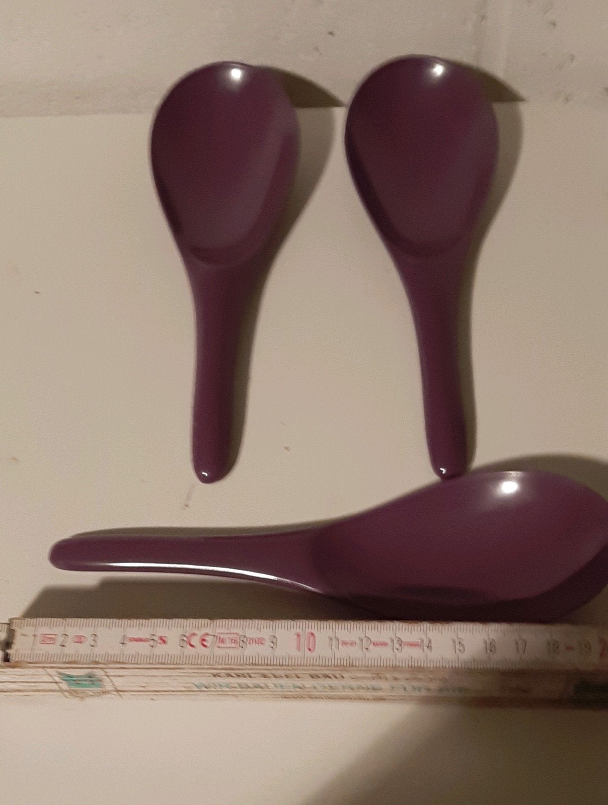 Grandes cuillères en plastique violettes, Couverts individuels, Enlèvement ou Envoi, Comme neuf, Synthétique