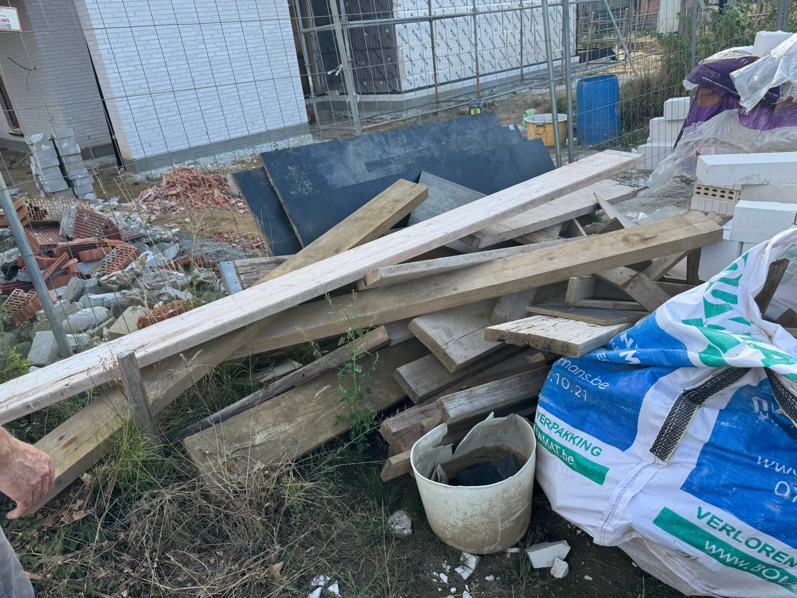 Houten balken gratis mee te nemen, Enlèvement, Utilisé