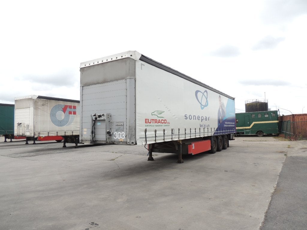 oplegger schuifzeilen schmitz laadklep, Autos, Camions, Achat, Entreprise, 2 portes, Remorques et Semi-remorques