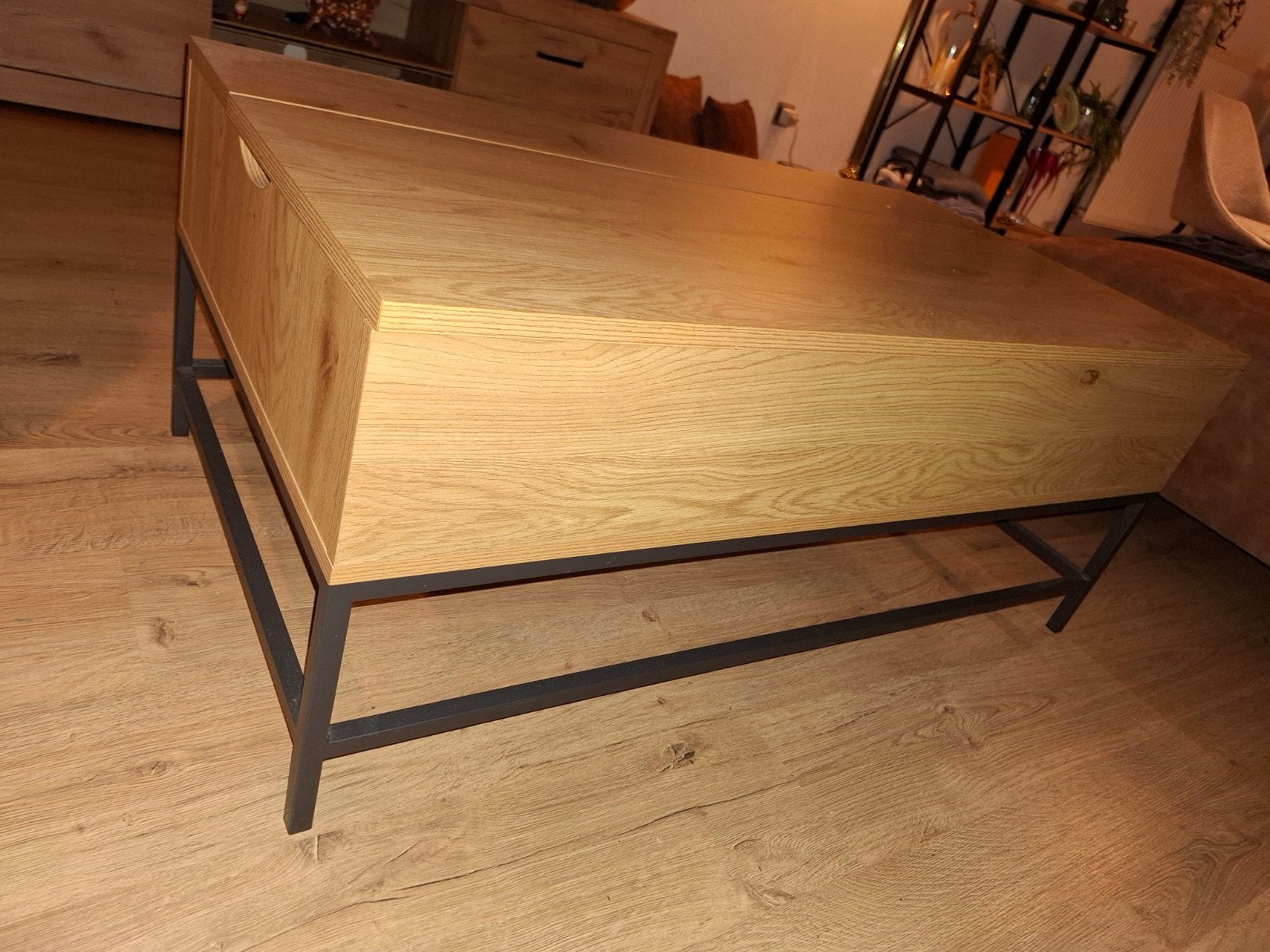 vouwbare salontafel, Maison & Meubles, Autres essences de bois, Enlèvement, Utilisé, 50 à 100 cm