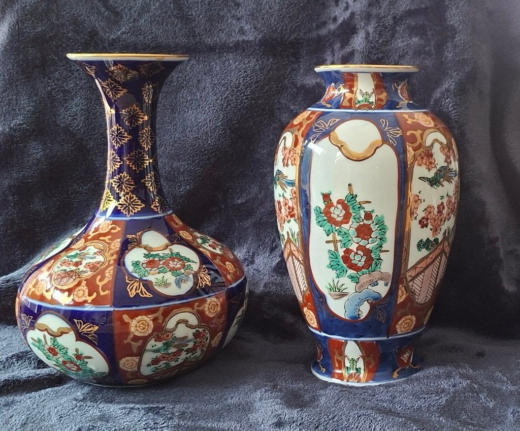 Japanse Vaas x 2  Imari, Antiek en Kunst, Ophalen of Verzenden