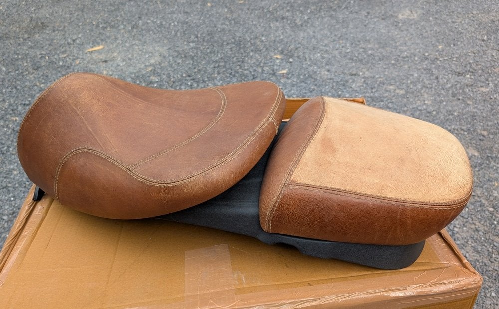 Selle Vespa GTV biplace en cuir., Enlèvement, Selle, Vespa