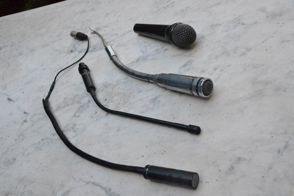 5 micros : AKG D 321, 2x Beyer 204, Beyer 420 & Geloso M68, Ophalen of Verzenden, Gebruikt