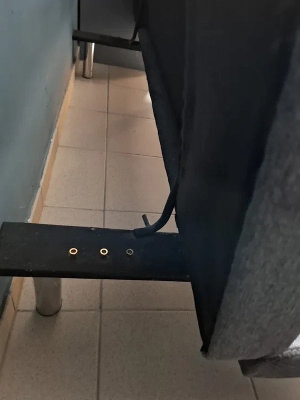 Bedbank, Huis en Inrichting, Ophalen, Gebruikt, 190 cm of minder, Grijs
