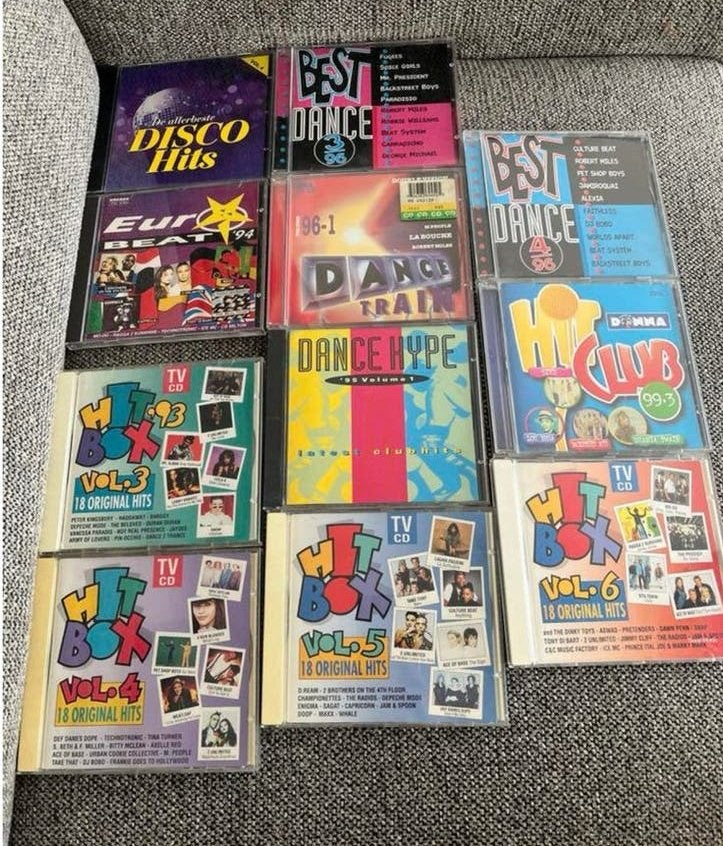 Pakket van 11 dance cd’s  en 1 cd box met  5 cd’s (>1990), Cd's en Dvd's, Cd's | Verzamelalbums, Ophalen, Zo goed als nieuw, Dance