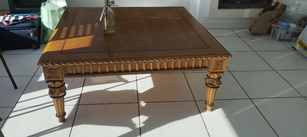 table de salon, Maison & Meubles, Bois, 50 à 100 cm, Carré, Enlèvement