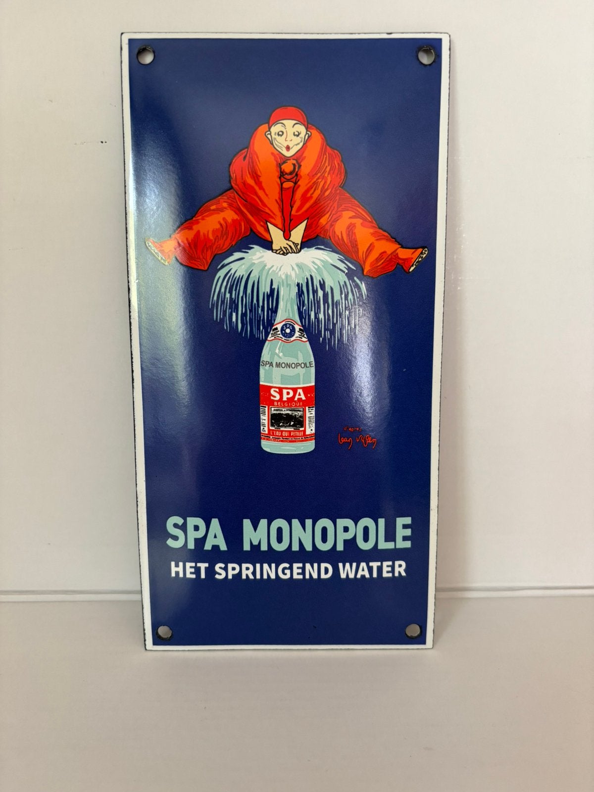 Spa Monopoly emaille plaat, Verzamelen, Merken en Reclamevoorwerpen, Ophalen of Verzenden, Zo goed als nieuw
