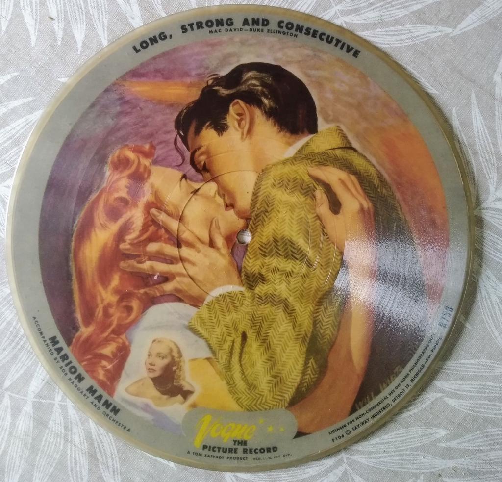 Originele VOGUE Picture Disc Elvis Presley U.S.A. 50ties., Verzamelen, Ophalen of Verzenden, Gebruikt, Reclamebord