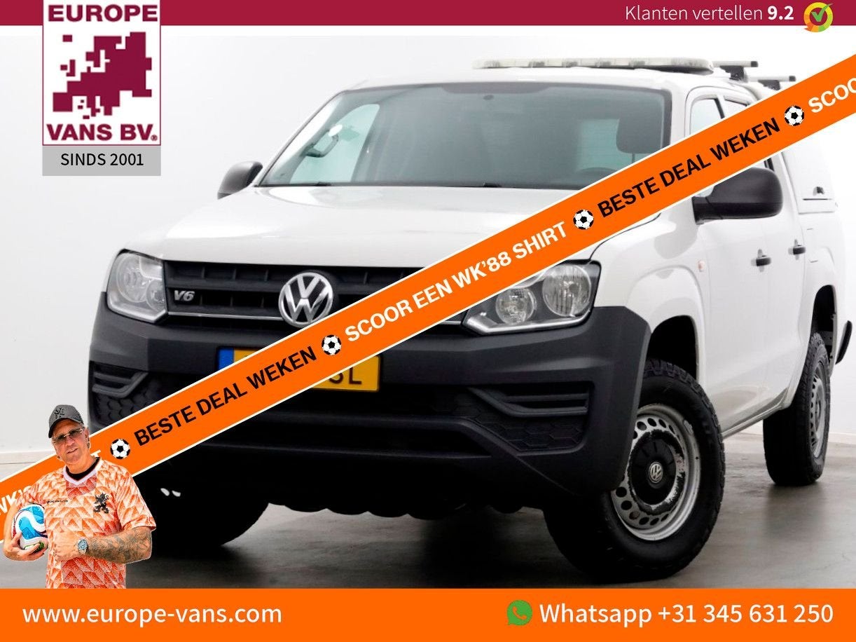 Volkswagen Amarok 3.0 TDI V6 164pk 4Motion 4x4 Plus Cab Tren, Auto's, 227 g/km, Wit, Bedrijf, Electronic Stability Program (ESP)