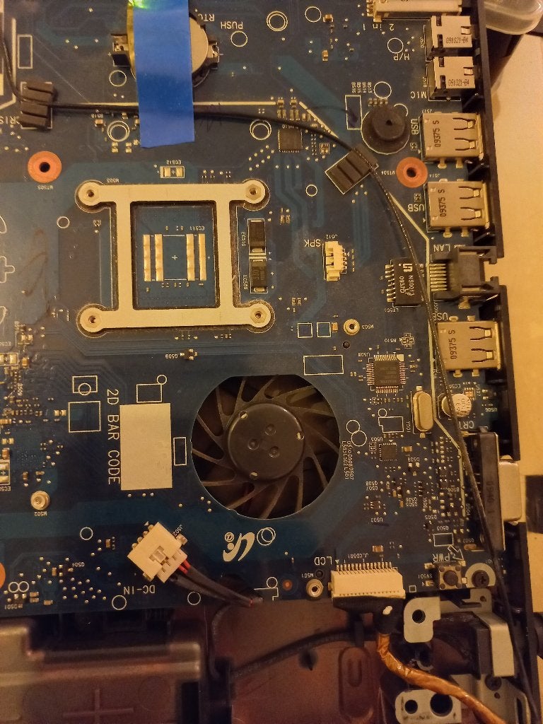 Processeur de carte mère pour ordinateur portable Samsung, Enlèvement, Ne fonctionne pas, Intel, DDR2