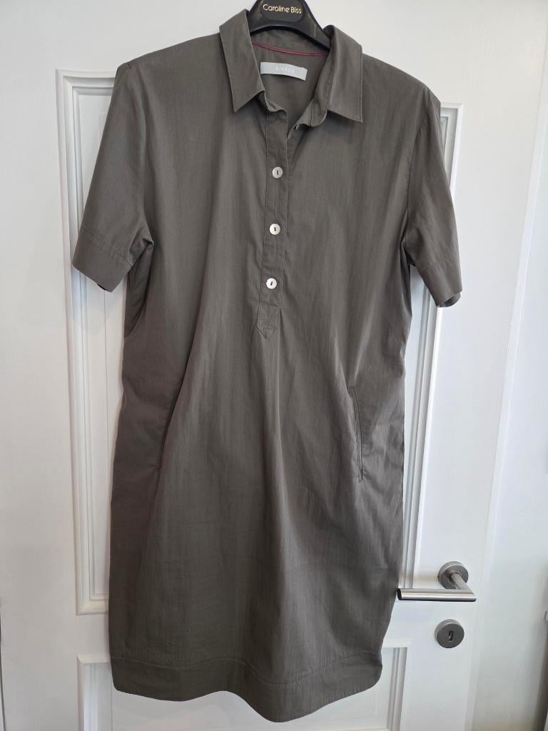 Kaki kleedje/jurk - katoen - korte mouwen Bianca maat 42, Kleding | Dames, Ophalen, Bianca, Maat 42/44 (L), Zo goed als nieuw