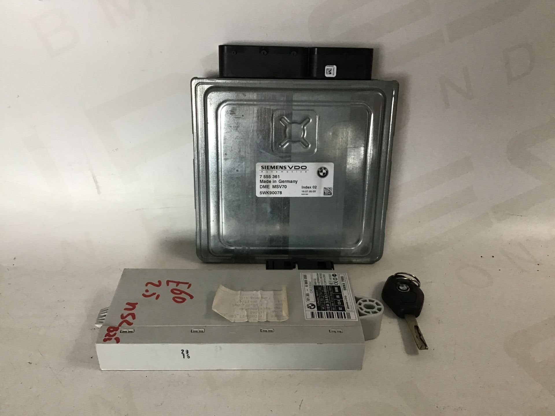 Computer motormanagement set N52B25 BMW E60 7555361, Gebruikt, -, -, Ophalen of Verzenden