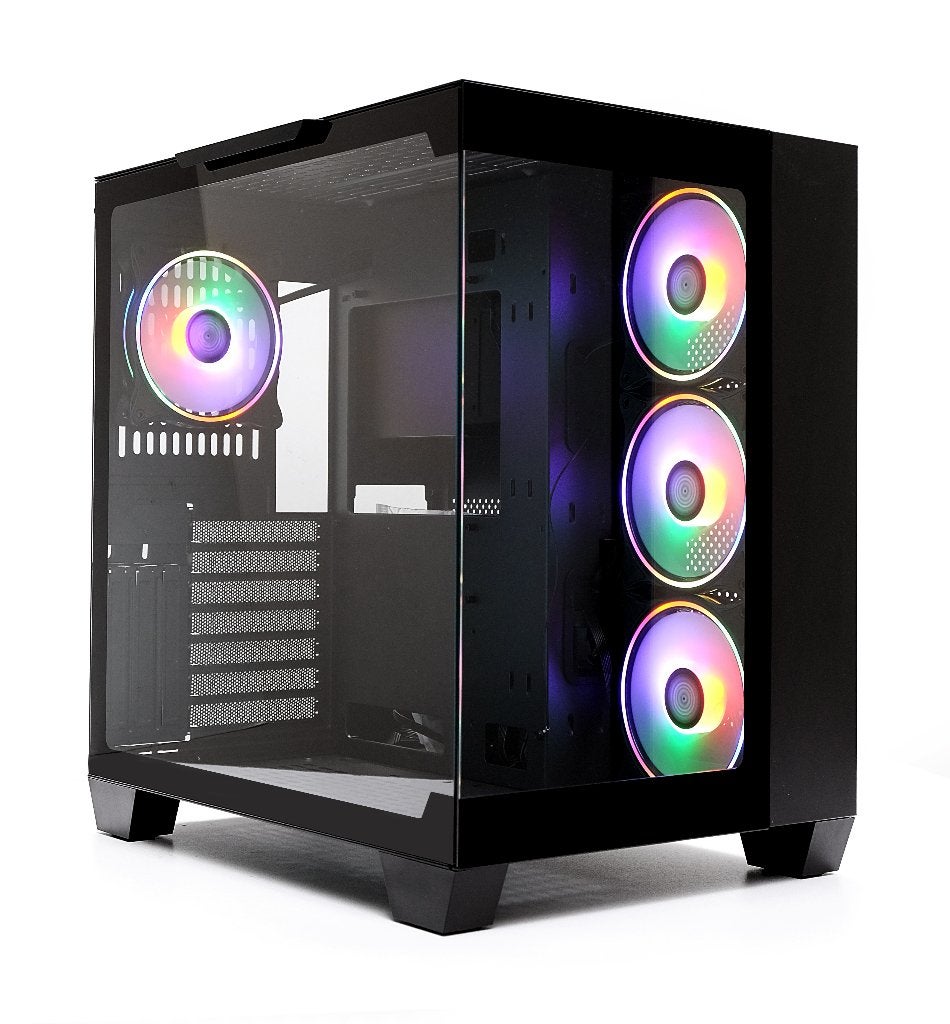 Étui de jeu LC-Power 809B avec 4 ventilateurs RGB, Enlèvement ou Envoi, Neuf