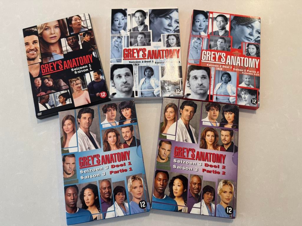 Grey’s Anatomy seizoen 1 tot 3 op DVD, Cd's en Dvd's, Ophalen of Verzenden, Zo goed als nieuw