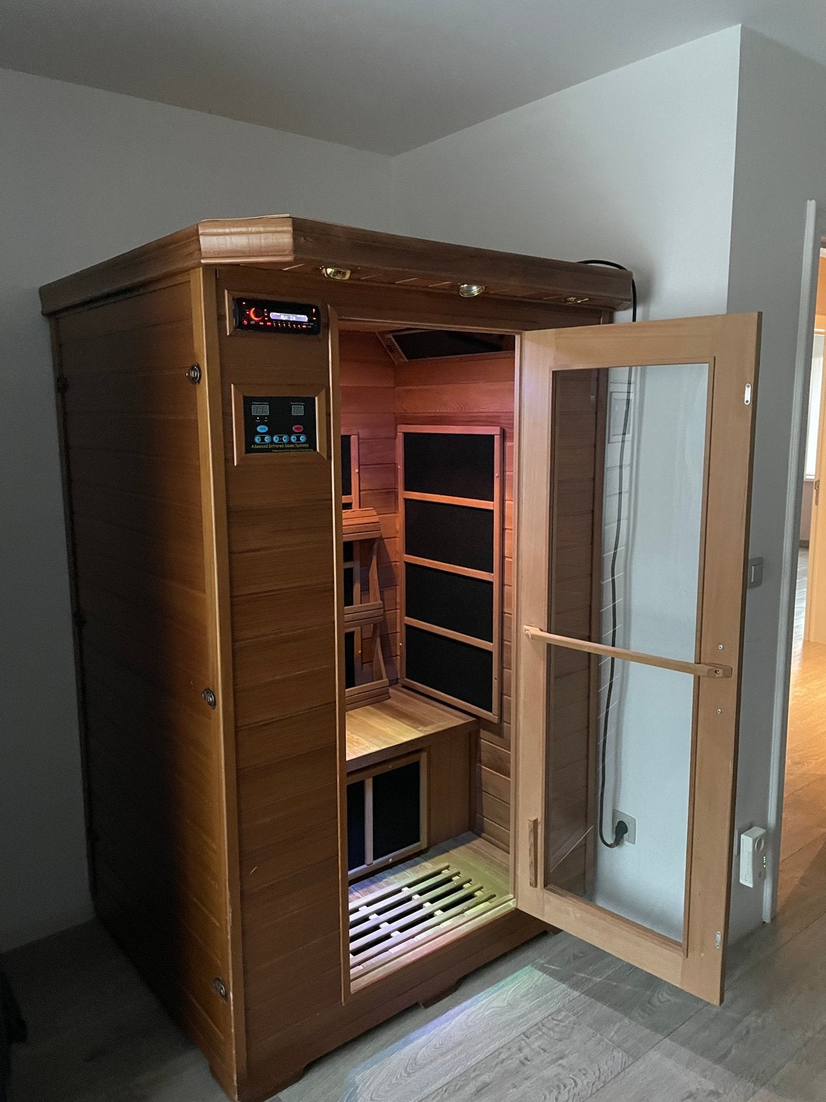 IR sauna, Sports & Fitness, Sauna, Enlèvement, Utilisé, Infrarouge, Sauna complet