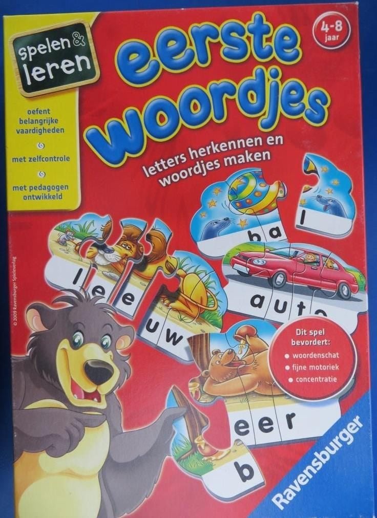 eerste woordjes letters herkennen en woordjes maken 4 - 8 j, Kinderen en Baby's, Ophalen of Verzenden, Gebruikt, Puzzelen