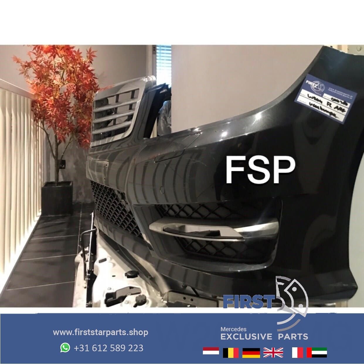 W204 C204 Mercedes C Klasse FACELIFT AMG VOORBUMPER COMPLEET, Auto-onderdelen, Gebruikt, -, Voor, Ophalen of Verzenden