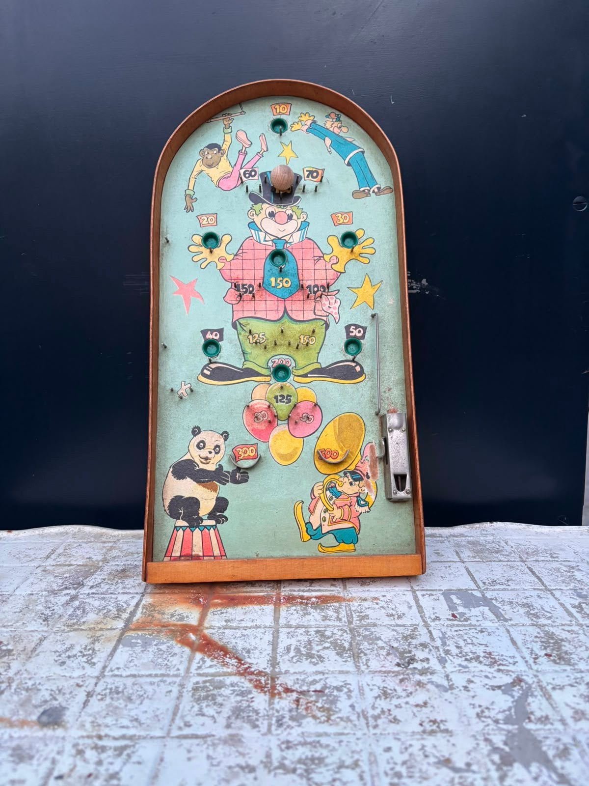 oude mechanische bagatelle/pinball 1950-1960, Antiek en Kunst, Ophalen