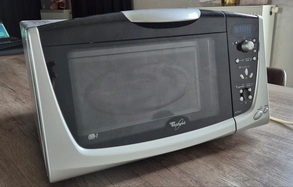 Microgolf Combi Whirlpool, Elektronische apparatuur, Microgolfovens, Ophalen, Crisp, Zo goed als nieuw, Draaiplateau