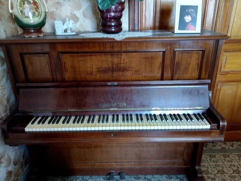Piano Bechstein datant de 1917, Ophalen, Gebruikt, Bruin, Piano