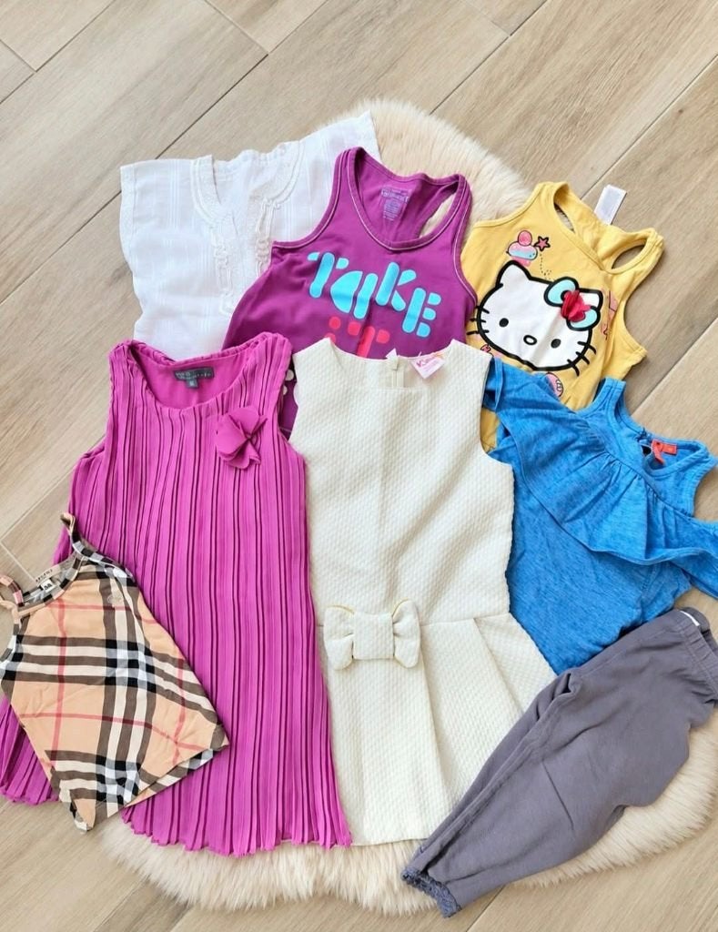 Lot de 8 Vêtements Fille 4 Ans Printemps / Ete  + 1 cadeau, Enlèvement ou Envoi, Comme neuf, Taille 104