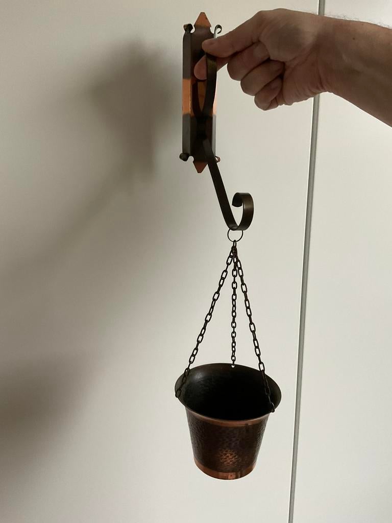 Koperen hangbloempot, Ophalen of Verzenden