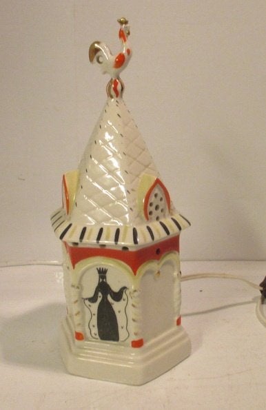 Coq doré voilé en porcelaine vintage Pouchkine, Antiquités & Art, Envoi