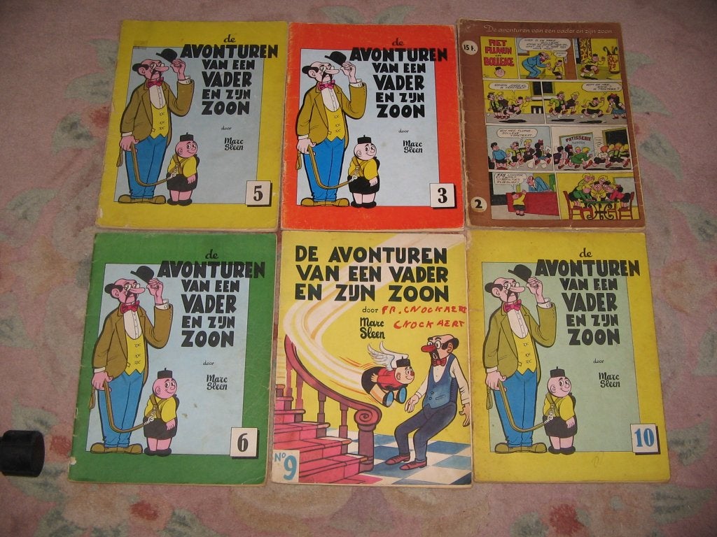 Piet Fluwijn en Bolleke nrs 2-3-5-6-9-10, Boeken, Meerdere stripboeken, Ophalen of Verzenden, Marc Sleen