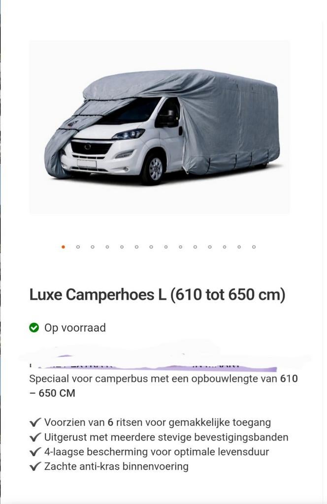 Camperhoes, Ophalen