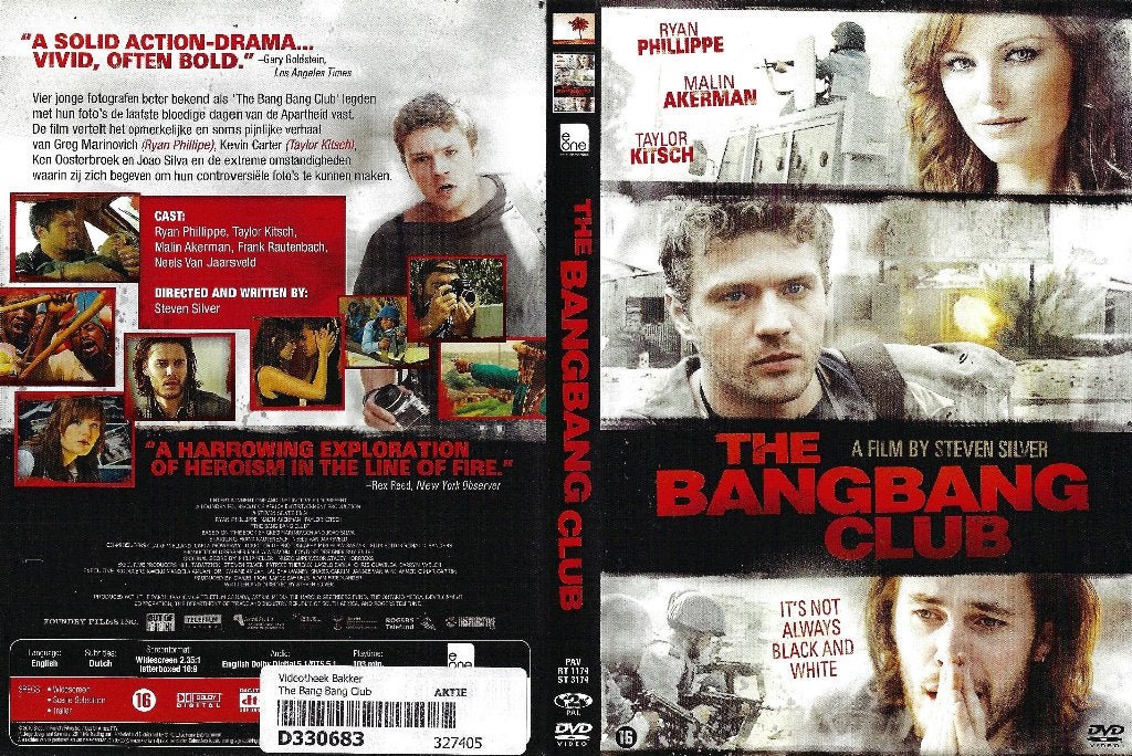 Le DVD The Bang Bang Club de Steven Silver, Drame historique, Enlèvement ou Envoi, Anglais, Néerlandais