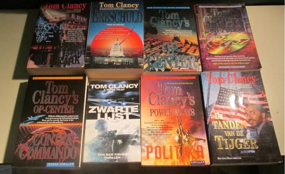 8 Prima Actie Boeken van Tom Clancy, Boeken, Ophalen of Verzenden, Zo goed als nieuw