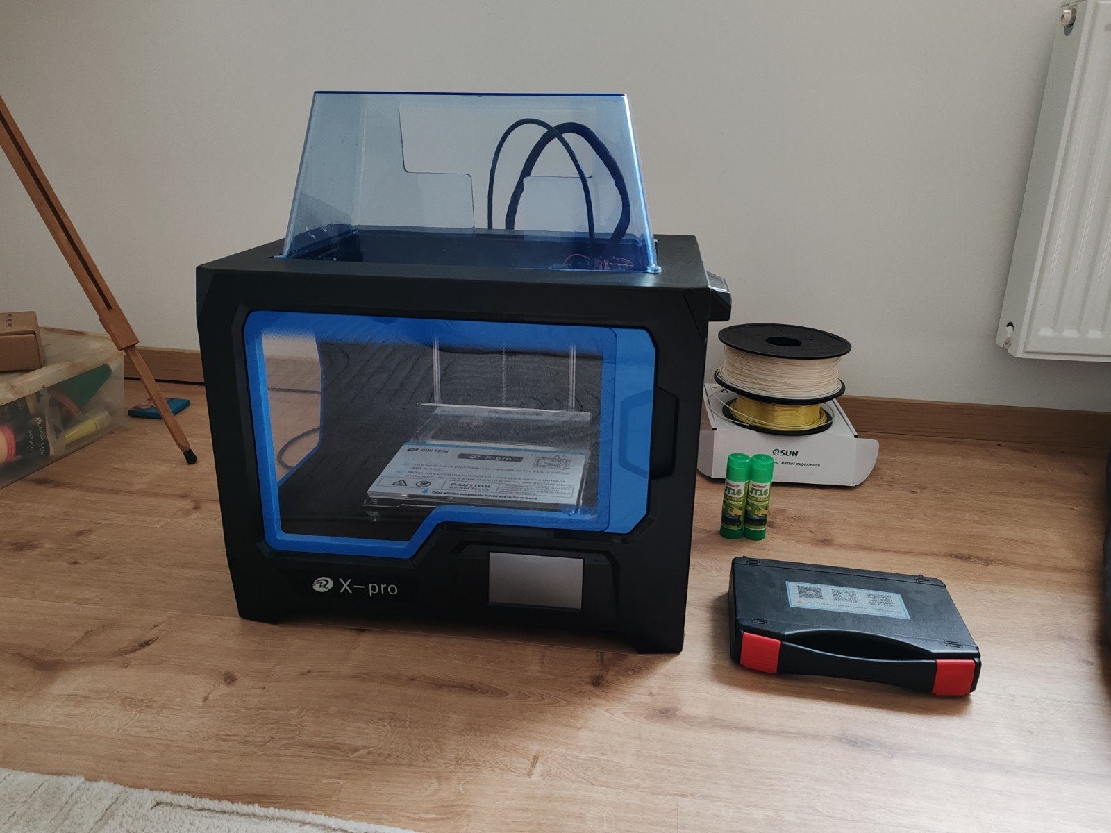 Imprimante 3D Qidi X-Pro avec 2 tetes + 3 Fillaments +, QIDI, Enlèvement, Utilisé, Filament
