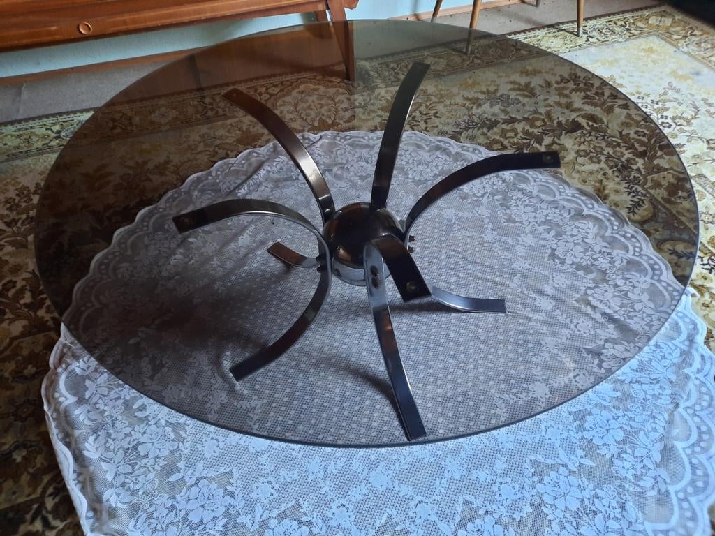Glazen salontafel, Huis en Inrichting, Tafels | Salontafels, Ophalen