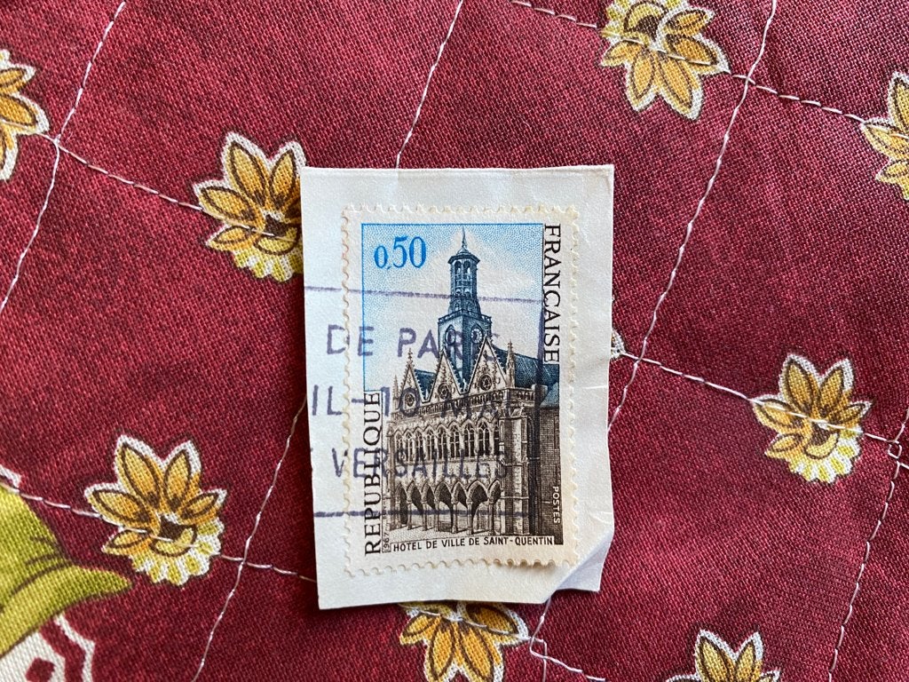 Franse postzegel Y&T N 1499 1966-67 St Quentin stadhuis, Verzenden, Gestempeld