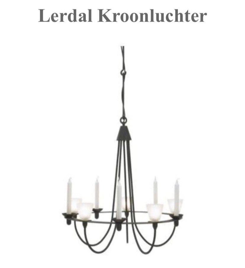 Landelijke luster ikea, Huis en Inrichting, Lampen | Kroonluchters, Ophalen, Gebruikt, Metaal