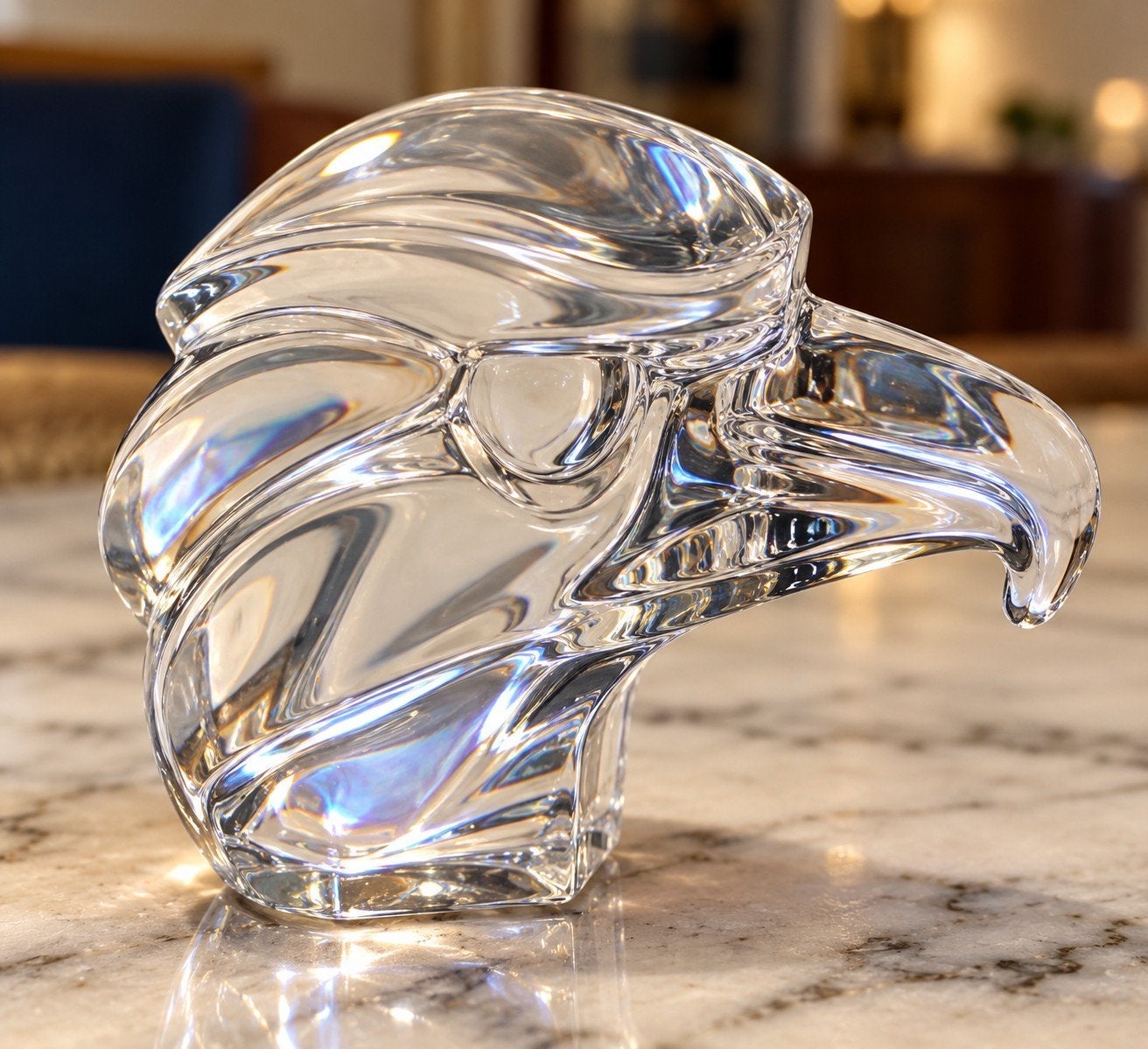 kristal Eagle head Durand, Ophalen of Verzenden