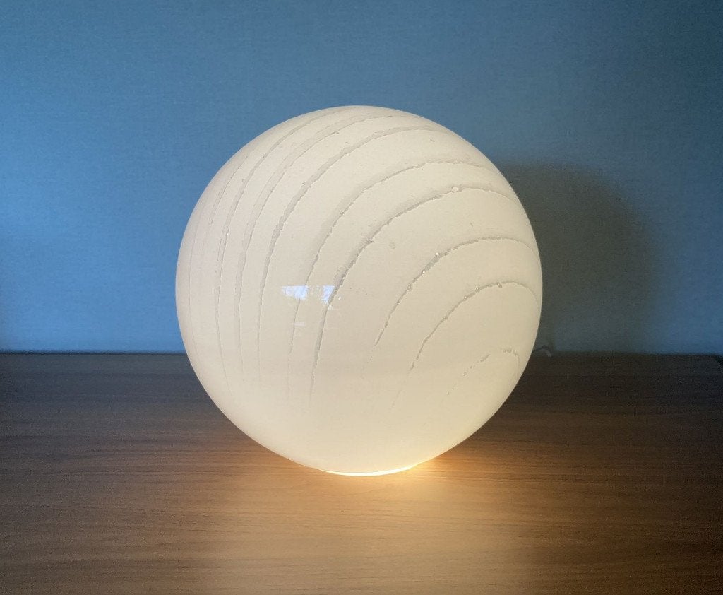 Vintage Zebra tafellamp, Enlèvement ou Envoi, Utilisé, Verre