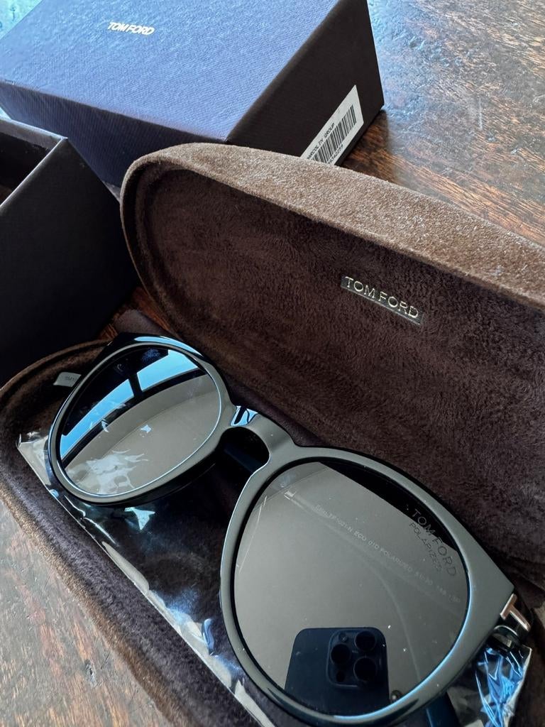 Tom Ford Favio TF1021-N Polarized te koop, Enlèvement ou Envoi, Noir, Lunettes de soleil