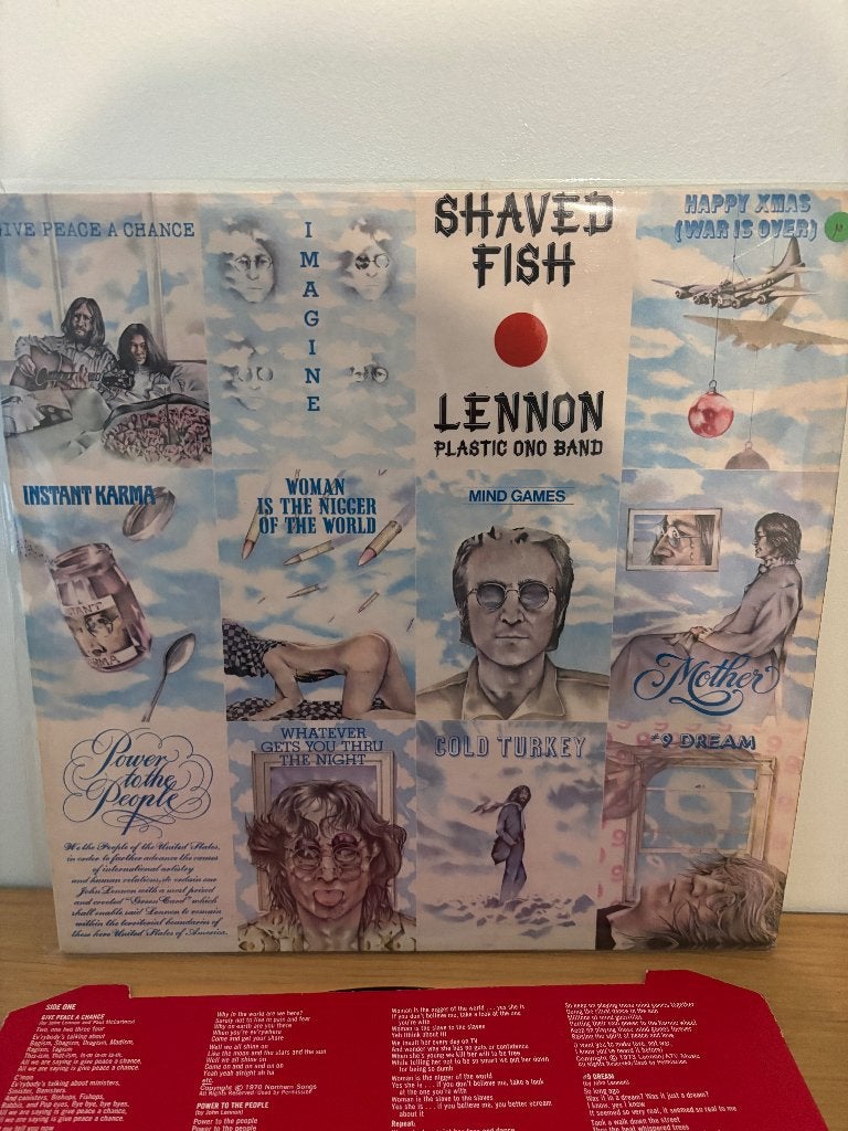 LP - Lennon Plastic Ono band - Shaved fish, Cd's en Dvd's, Gebruikt, Ophalen of Verzenden, 12 inch, Poprock
