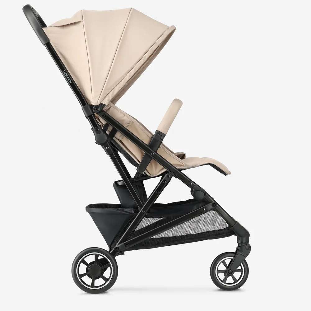DERYAN Easy Buggy – Compact & Lichtgewicht - Taupe, Enlèvement ou Envoi, Comme neuf, Autres marques, Dossier réglable