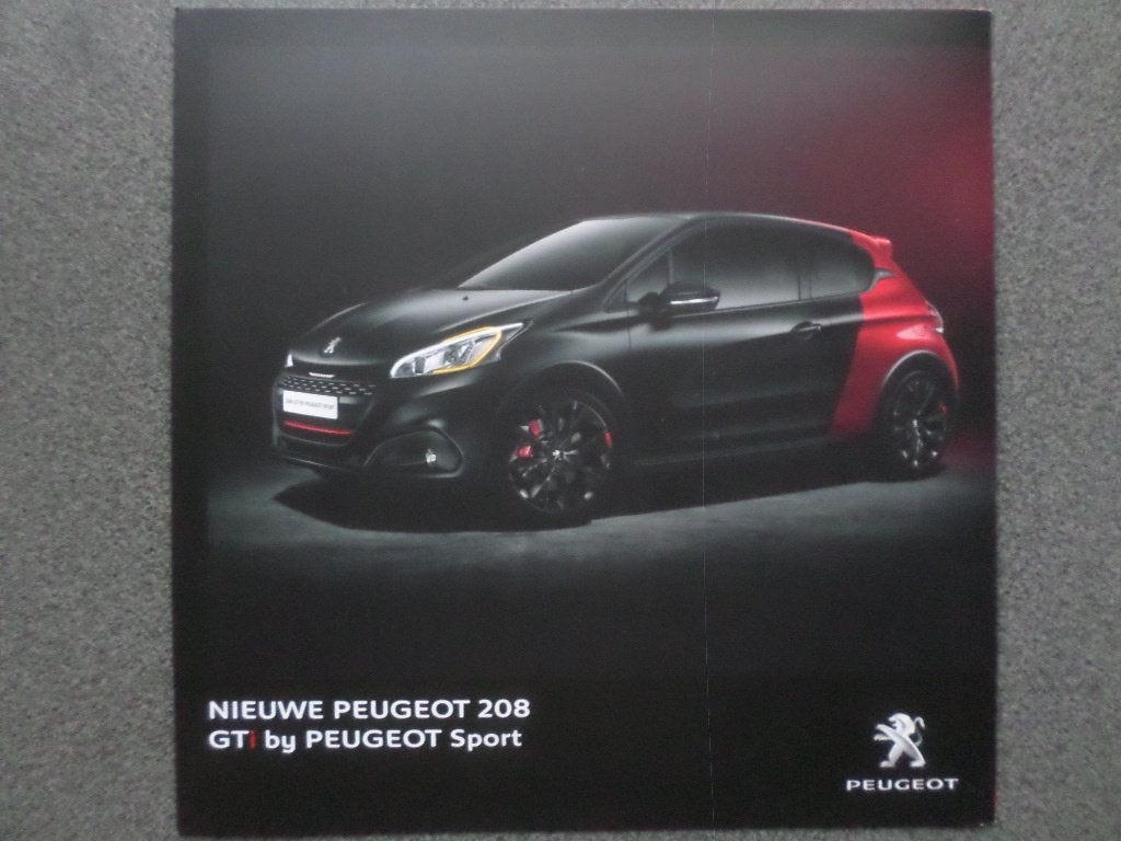 Brochure de la Peugeot 208 GTI Sport, Enlèvement ou Envoi, Peugeot