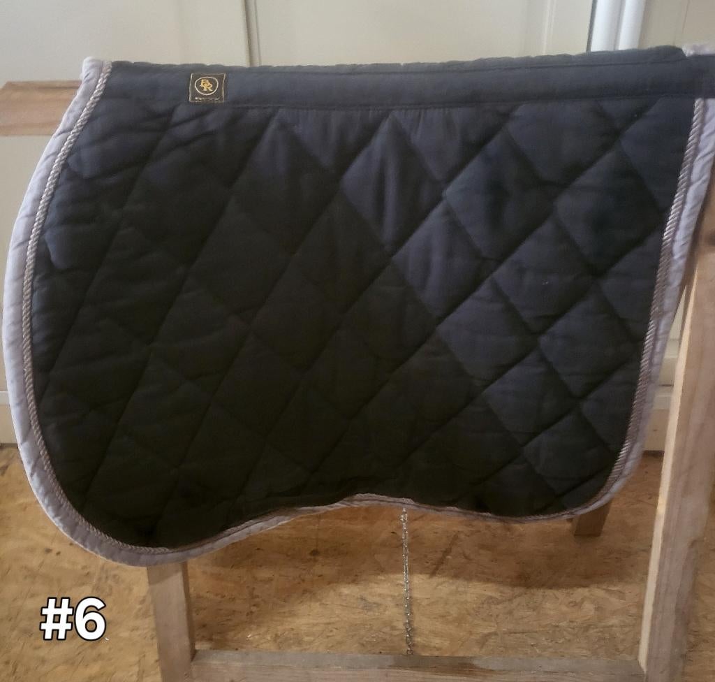 onderlegger BR zwart, Dieren en Toebehoren, Full (L), Verzenden, Zadeldekje, Zwart