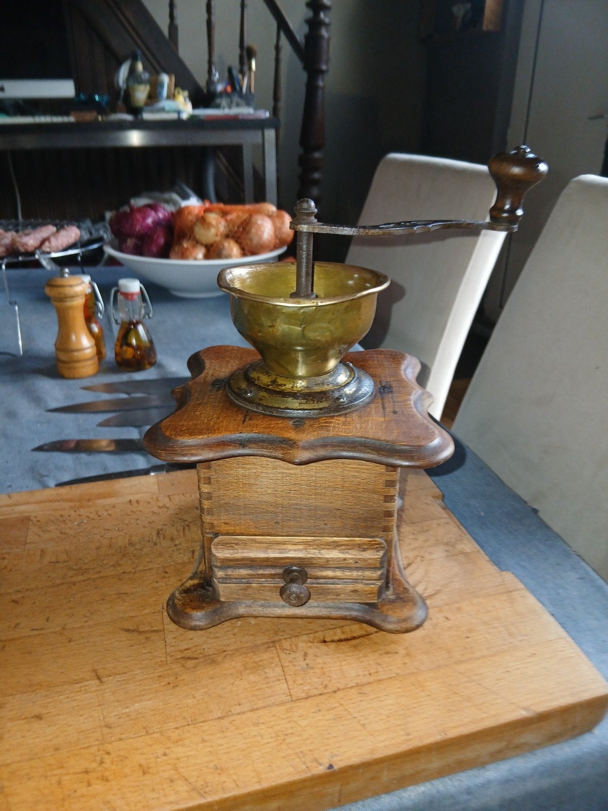 vintage koffiemolen., Antiek en Kunst, Ophalen of Verzenden